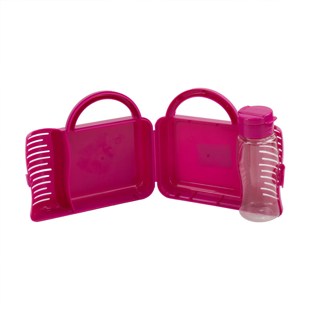 Tuffex Childrens Lunch Box with Water Bottle Durable Colorful Set