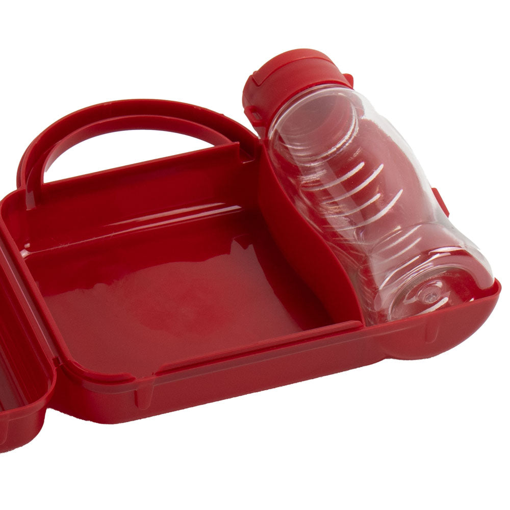 Tuffex Childrens Lunch Box with Water Bottle Durable Colorful Set