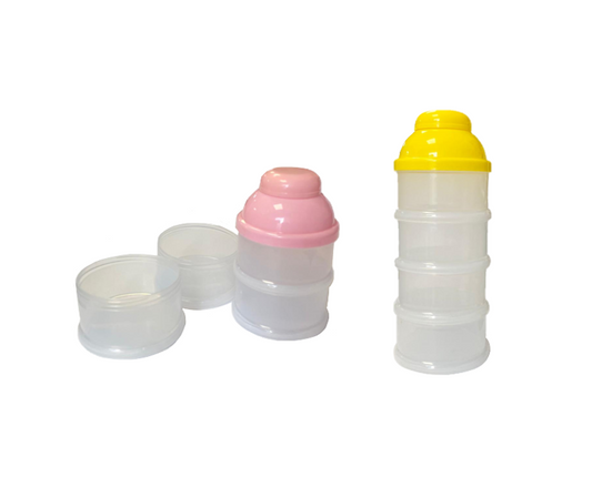 Compact Mini Sectioned Snack Food Storage Bottle with Lid 4 Compartments
