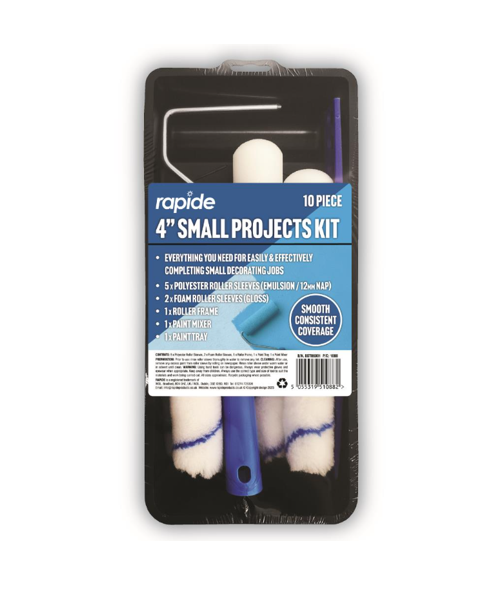 Complete Small Projects Paint Tray and Roller Set Kit Rapide 4