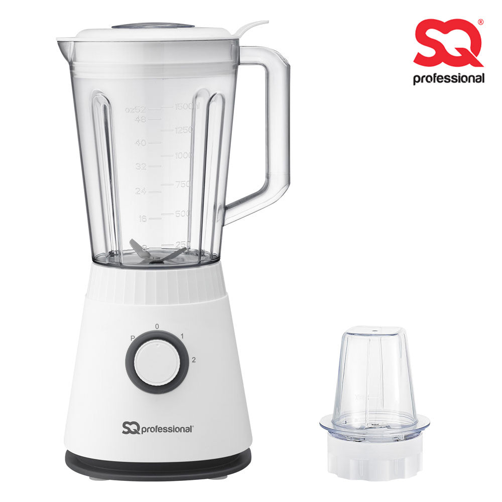 SQ Professional Blitz Blender Grinder 2in1 White 600W Versatile Kitchen Appliance