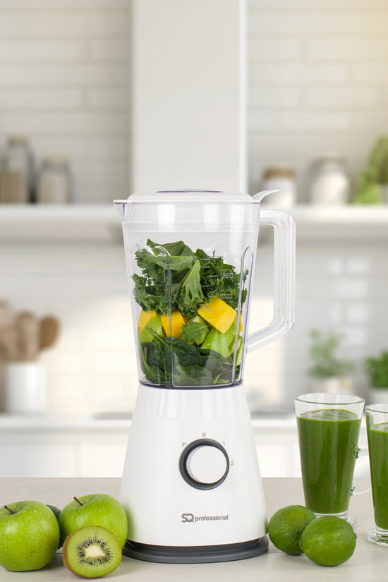 SQ Professional Blitz Blender Grinder 2in1 White 600W Versatile Kitchen Appliance