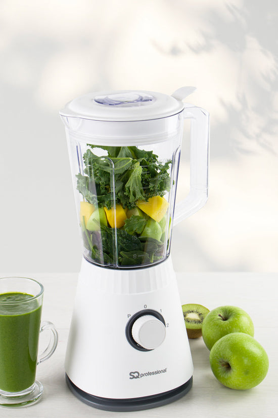 SQ Professional Blitz Blender Grinder 2in1 White 600W Versatile Kitchen Appliance