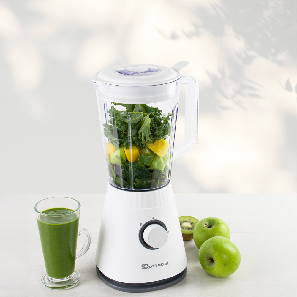 SQ Professional Blitz Blender Grinder 2in1 White 600W Versatile Kitchen Appliance