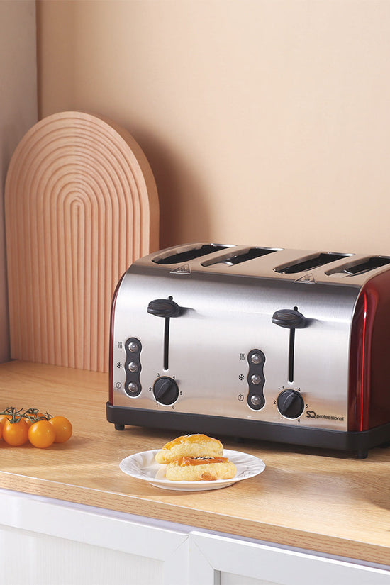 SQ Professional Gems Legacy 4 Slice Toaster Ruby 1500W