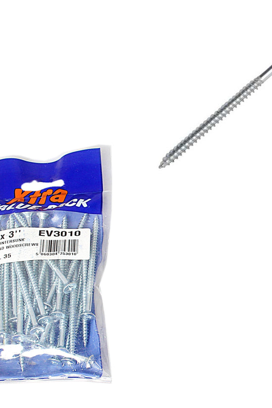 Premium 10 x 3 Pozi Countersunk Wood Screws Pack of 35