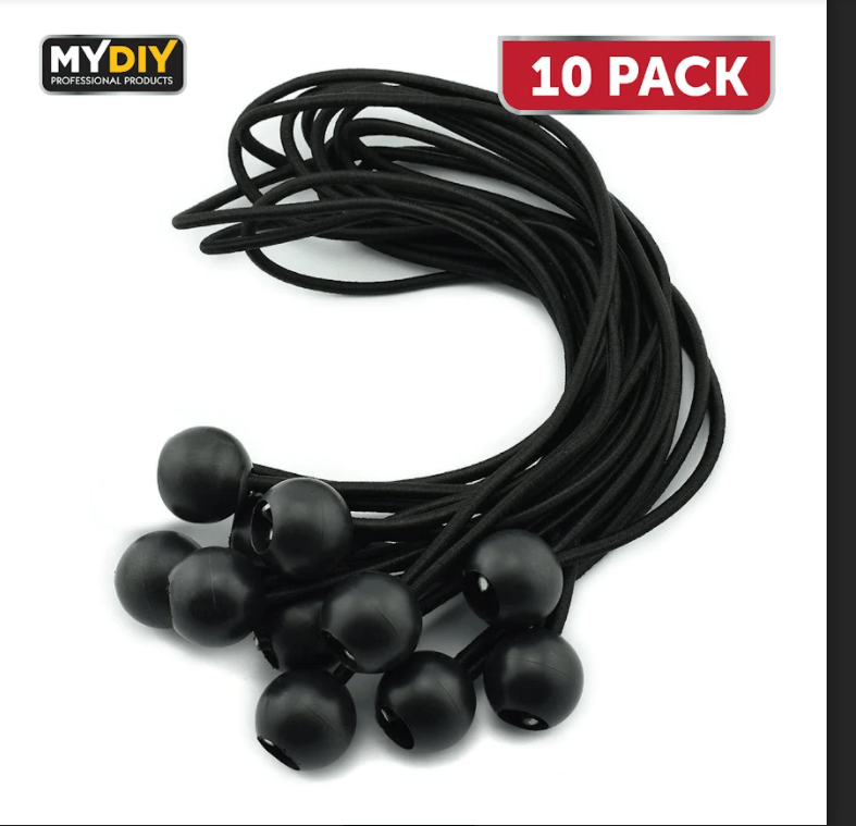 Durable 4Inch Ball Bungee Ties Pack of 10 for Versatile Use