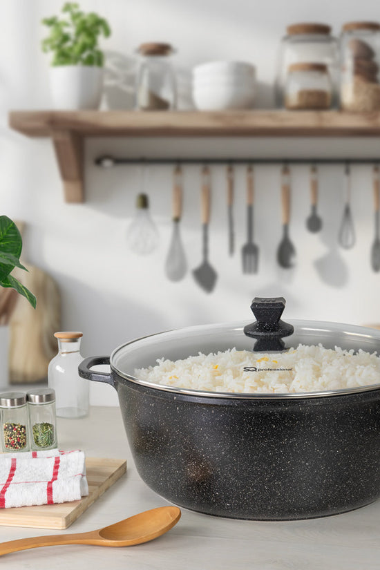 Nea Marbell Diecast Stockpot Set Set of 3 Nera 36cm 40cm 44cm