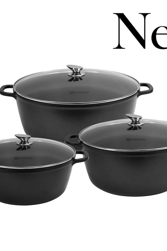 Nea Diecast Stockpot Set Set of 3 Nera 364044cm