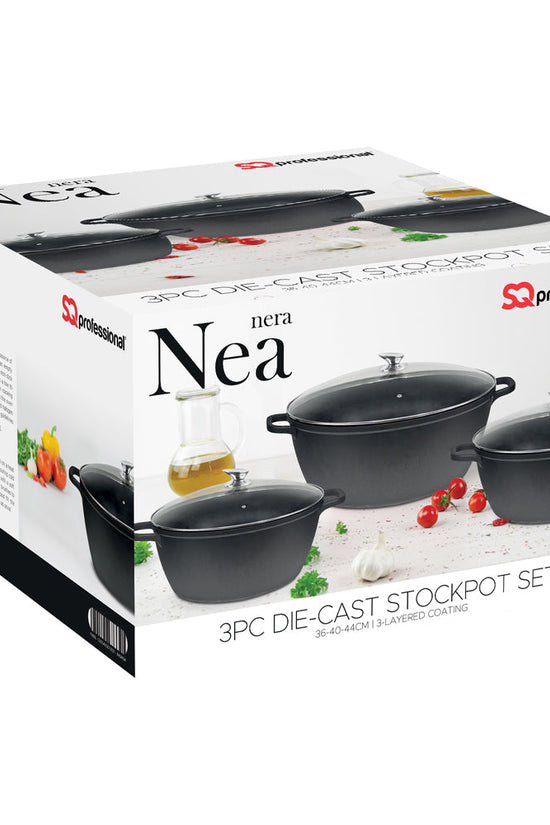 Nea Diecast Stockpot Set Set of 3 Nera 364044cm