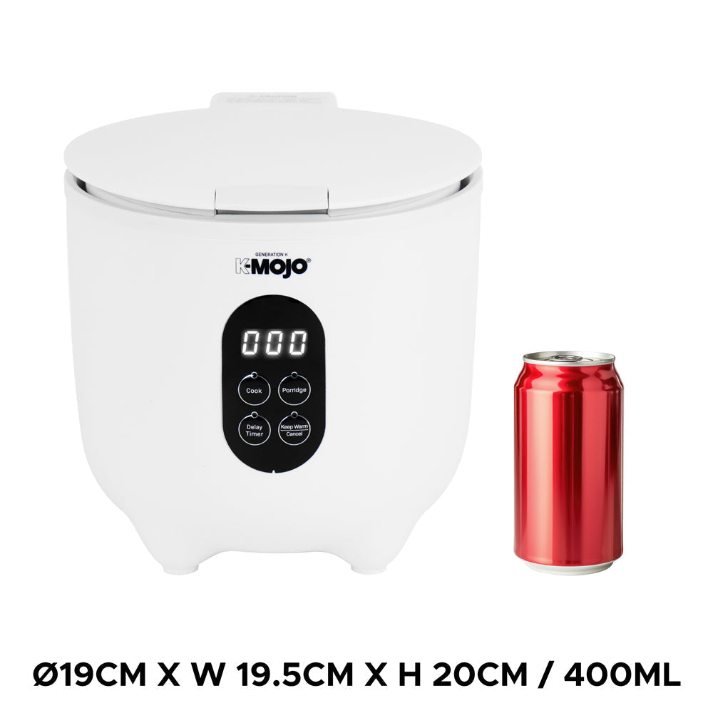 SQ Professional KMojo Generation K Rice Cooker 400ml Compact White Design