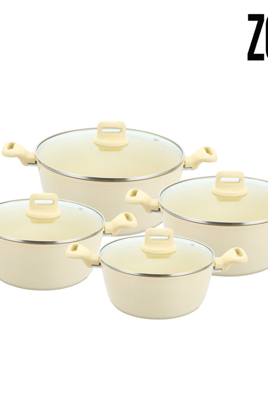 SQ Professional Zoya Forged Stockpot Set Set of 4 Cream