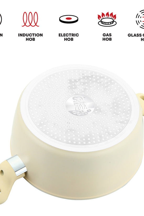 SQ Professional Zoya Forged Stockpot Set Set of 4 Cream