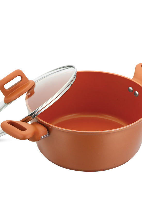 Premium SQ Professional Zoya Forged Copper Stockpot Set of 4