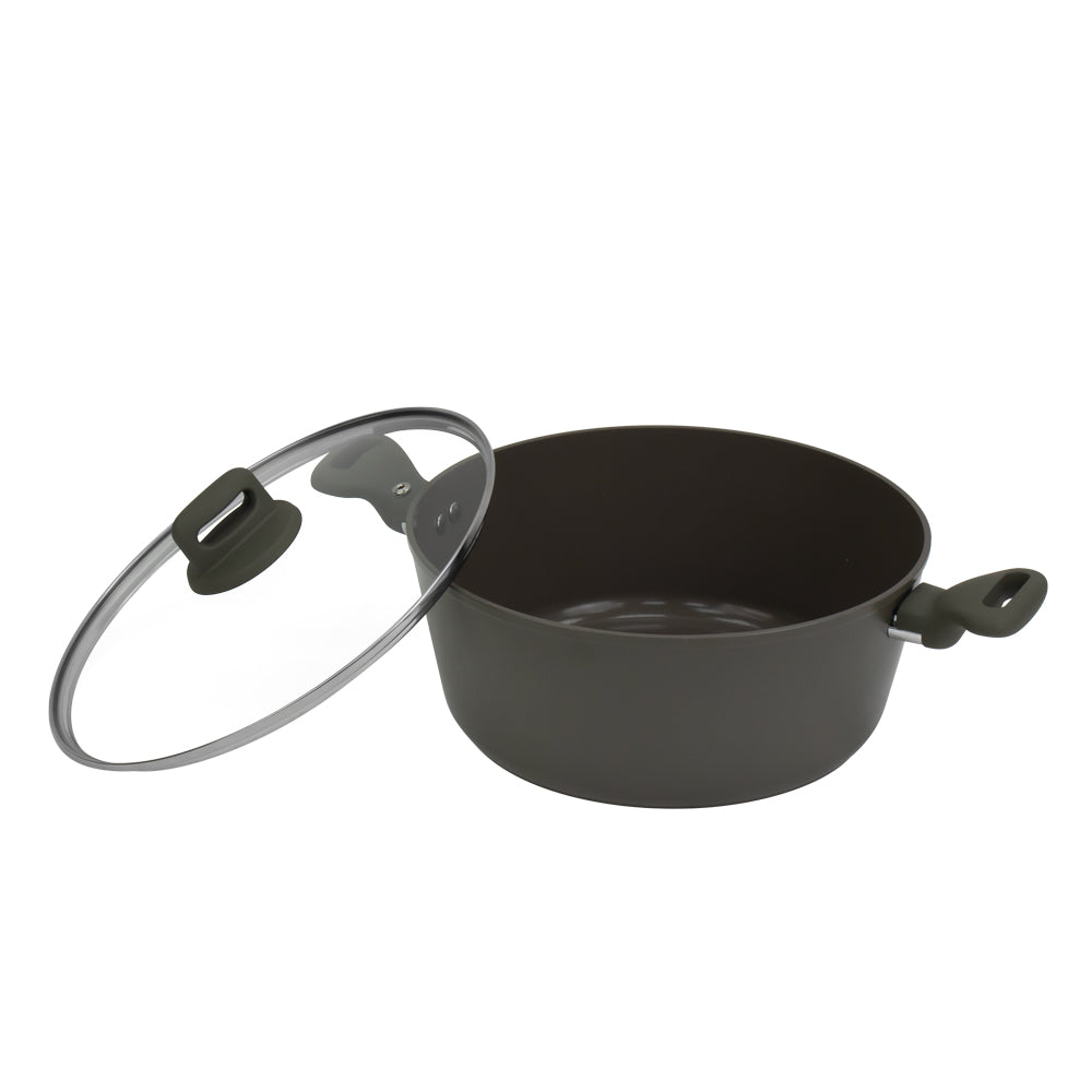 SQ Professional Zoya Forged Stockpot Set of 4 Ash Premium Cookware Collection