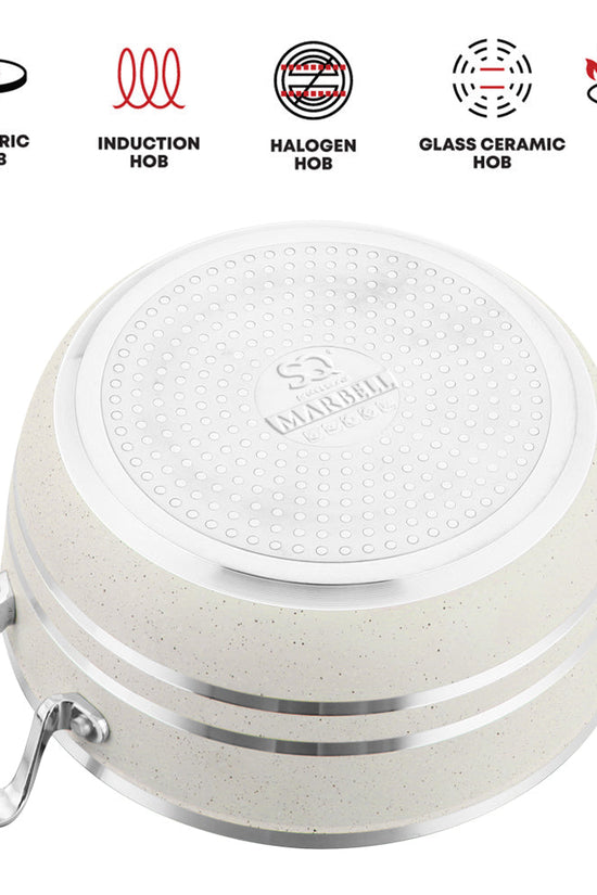 SQ Professional Seramiq Mianra Diecast Stockpot Set of 5 Premium Cookware Collection