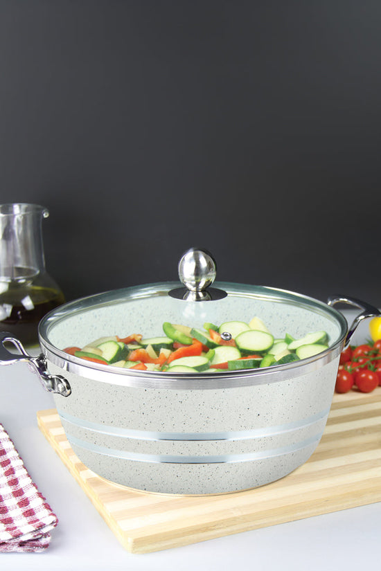 SQ Professional Seramiq Mianra Diecast Stockpot Set of 5 Premium Cookware Collection