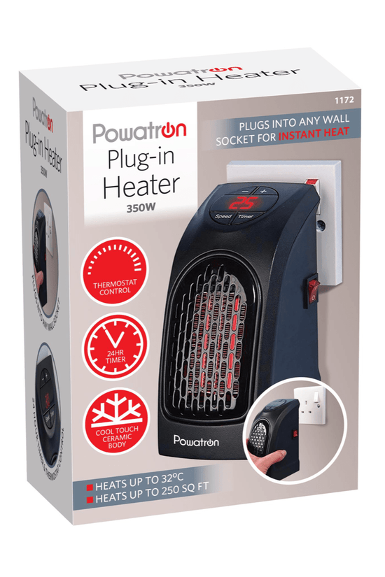 DGI Powatron Plug In Heater 400W Compact and Efficient Heating Solution