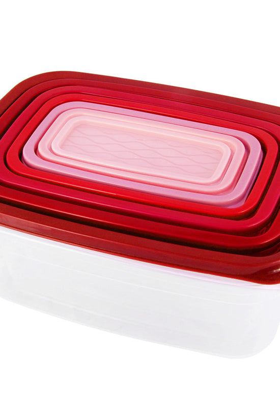 Kolorr Emerald Plastic Food Storage Container Set 7 Piece Set