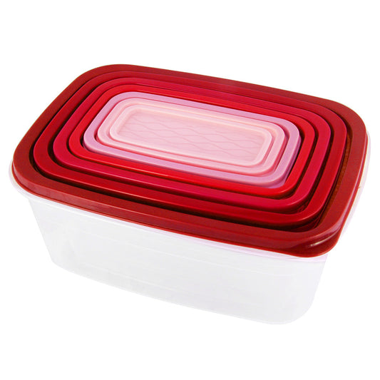 Kolorr Emerald Plastic Food Storage Container Set 7 Piece Set