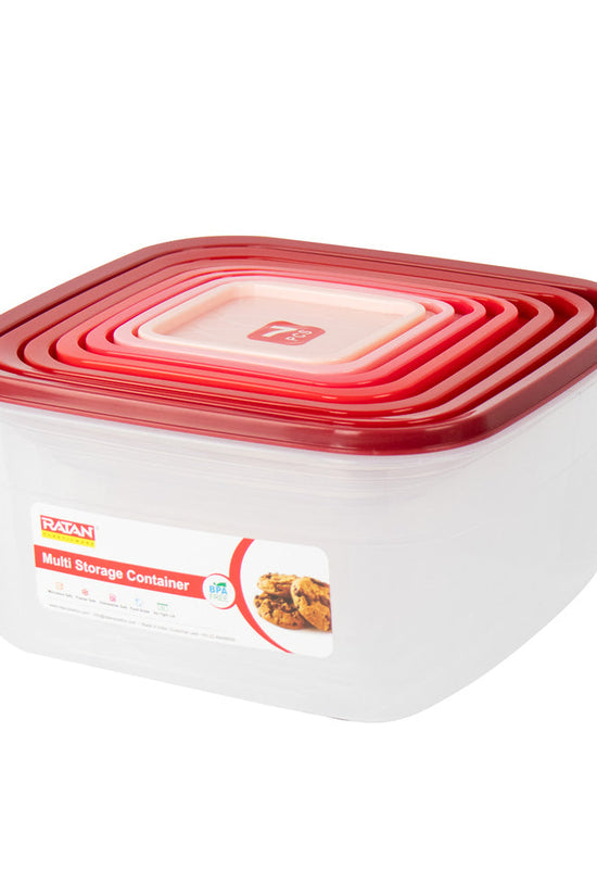 Kolorr Coral Food Storage Containers Set Square Assorted Colors