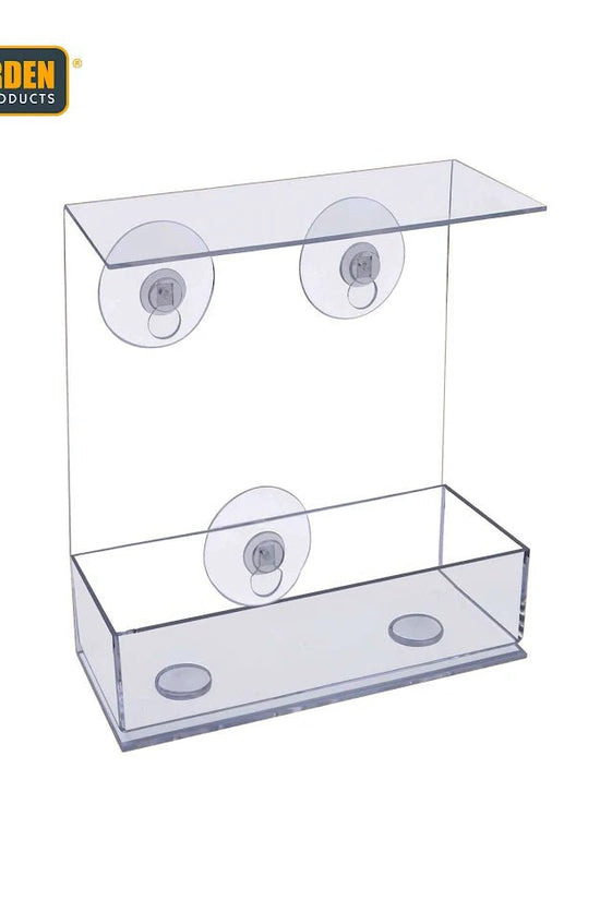 Clear Plastic Window Bird Feeder for UpClose Bird Watching