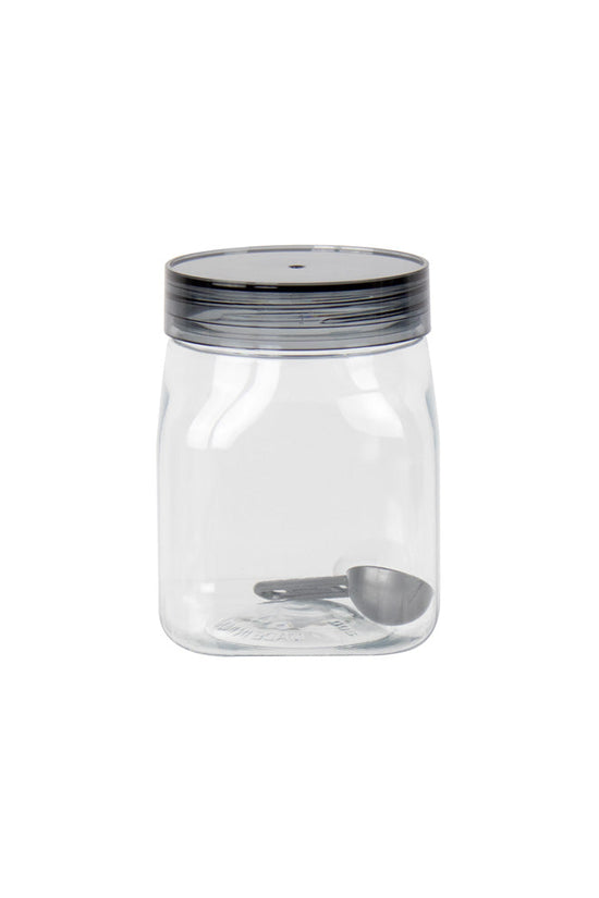 Kolorr Cuba PET Plastic Food Storage Jar with Measuring Spoon 800ml
