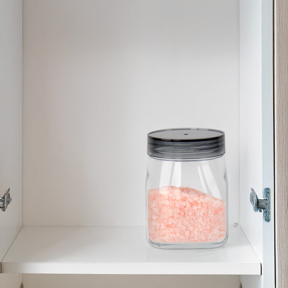 Kolorr Cuba PET Plastic Food Storage Jar with Measuring Spoon 800ml