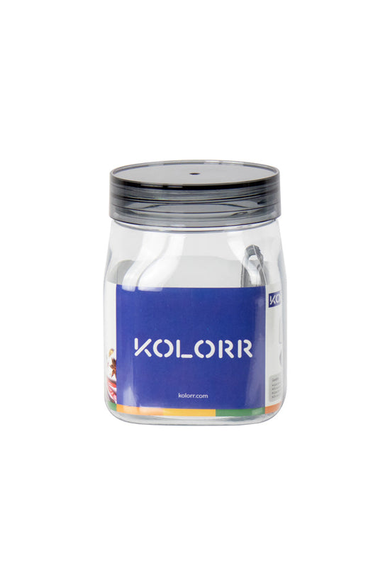 Kolorr Cuba PET Plastic Food Storage Jar with Measuring Spoon 800ml