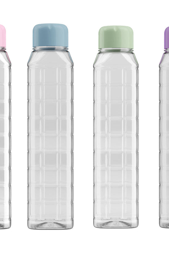 Kolorr 1L PET Plastic Water Drinking Bottle Assorted Colors