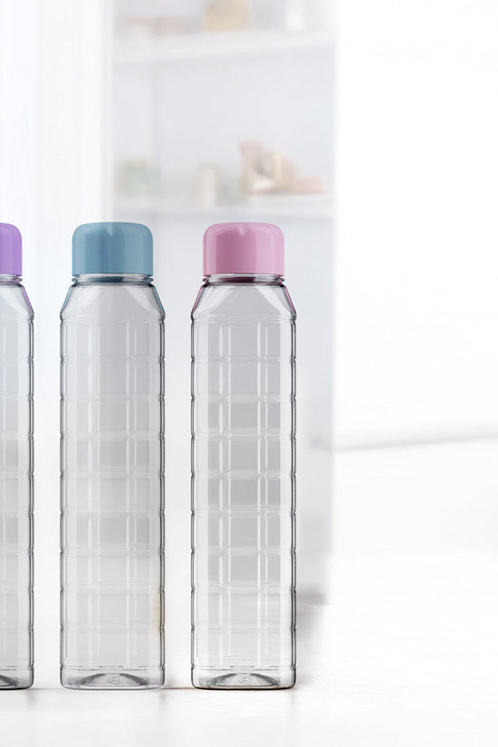 Kolorr 1L PET Plastic Water Drinking Bottle Assorted Colors