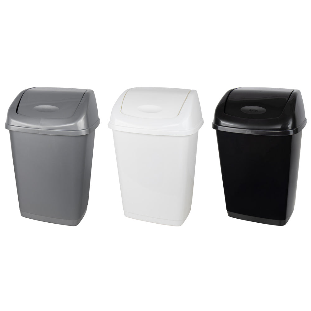 Kolorr Plastic Tidy Swing Bin 50L Assorted Colors