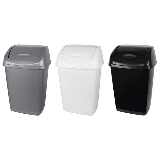 Kolorr Plastic Tidy Swing Bin 50L Assorted Colors