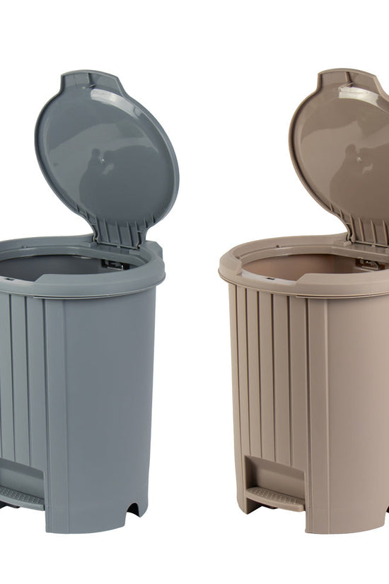 Tuffex Plastic Push Open Pedalled Bin 14L Assorted Colors