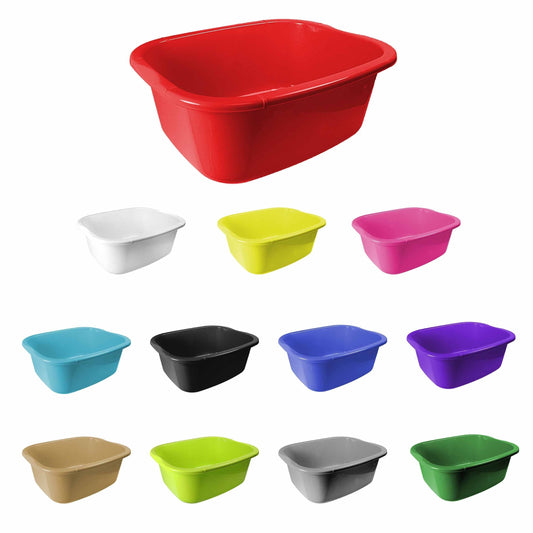 11Litre Kitchen Washing Up Bowl Assorted Colours