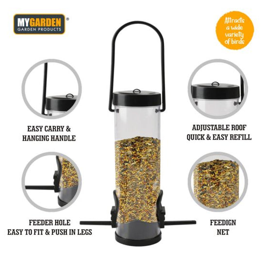 Durable Garden Hanging Bird Seed Feeder Attract Birds to Your Outdoor Space