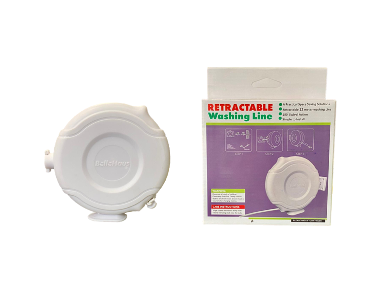 Durable Outdoor Garden Retractable Washing Line Reel 12m Single Line