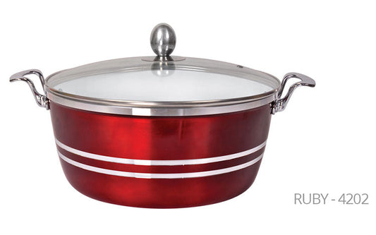 Premium Metallic Die Cast Stockpot Set 5 Piece Kitchen Essential