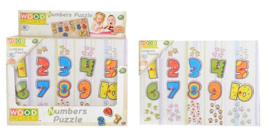 Woodworks Numbers Peg Puzzle for Kids