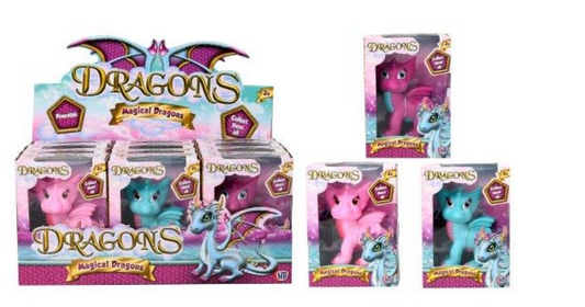 Enchanting Magical Dragons Plastic Doll Figure Collectible Toy