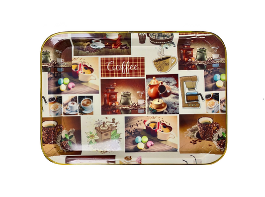 Elegant Plastic Coffee Tea Serving Tray Assorted Designs