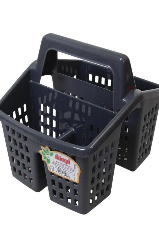 Compact Plastic Cutlery Holder for Organized Kitchen