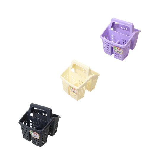 Compact Plastic Cutlery Holder for Organized Kitchen