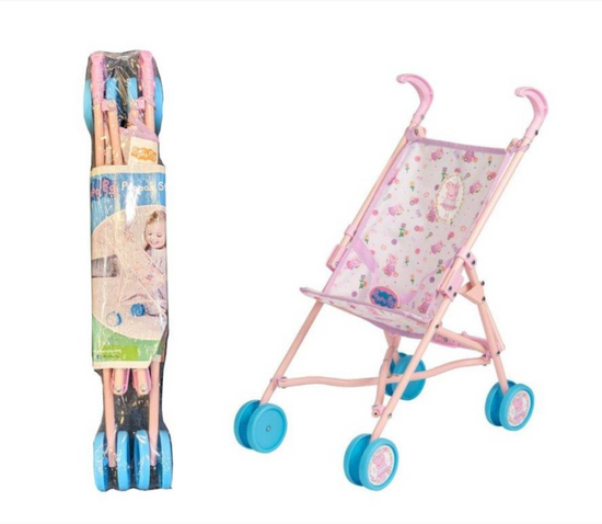 HTI Childrens Toy Peppa Pig Stroller Pram Fun for Little Ones