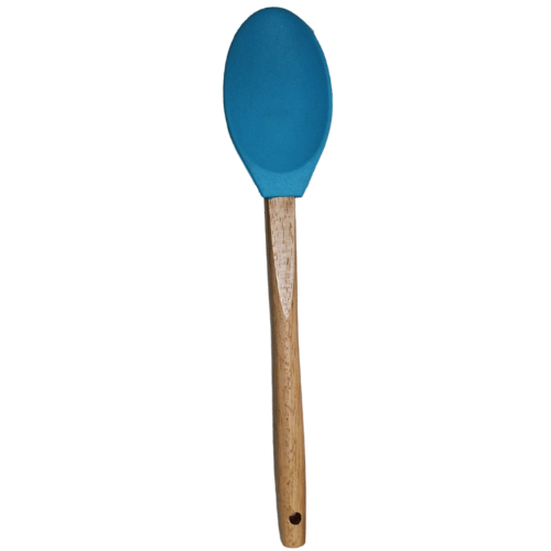 Premium Kitchen Silicone Spoon with Wooden Handle 32cm