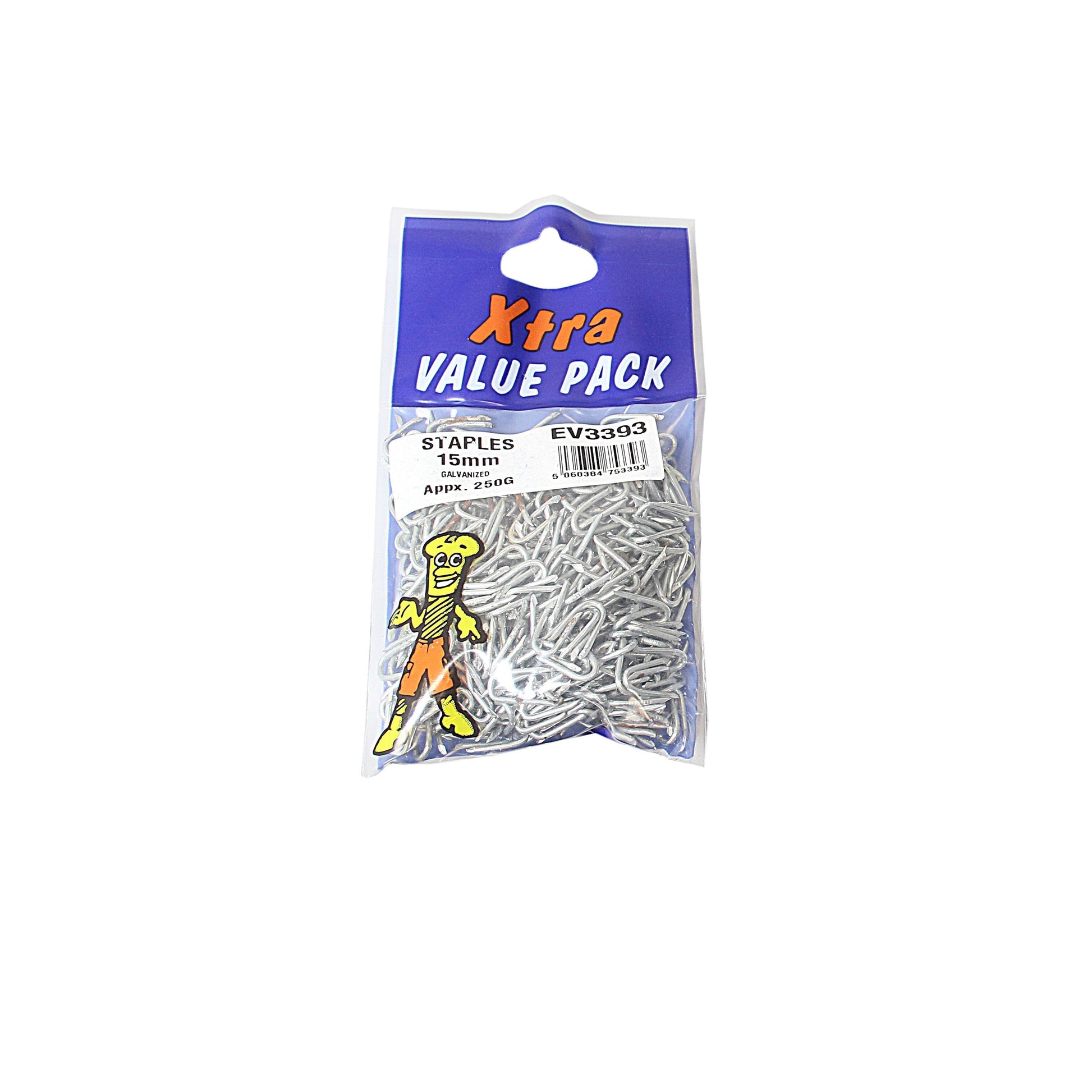 15mm Galvanised Staples Reliable and Versatile Fastening Solution for DIY Projects