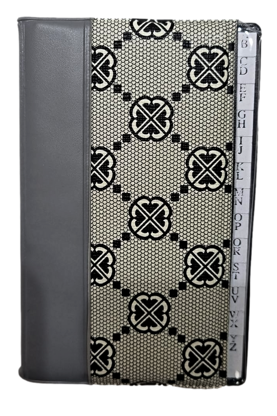 Compact Assorted Colour Address Book 12 x 8 cm