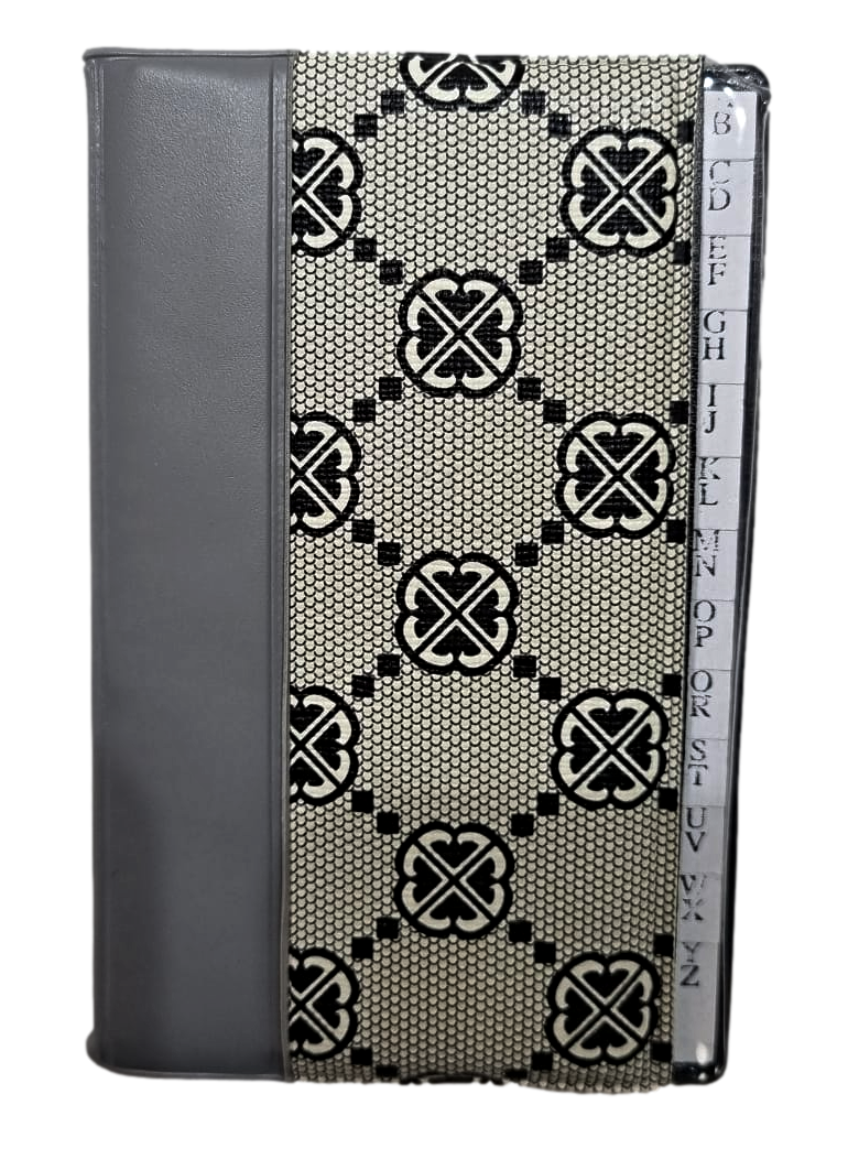 Compact Assorted Colour Address Book 12 x 8 cm