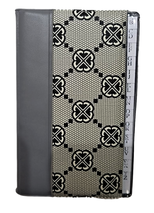 Compact Assorted Colour Address Book 12 x 8 cm