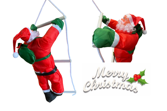 Festive 60cm Climbing Santa Claus Christmas Decoration
